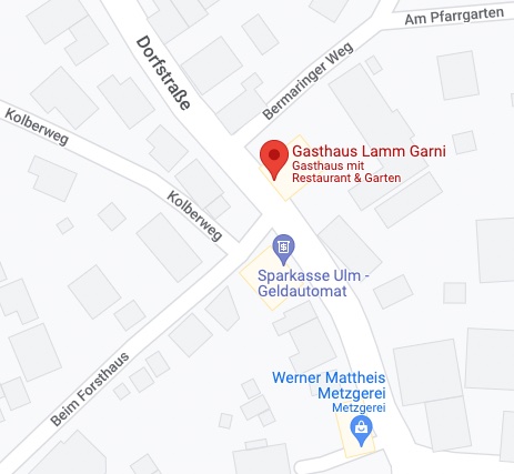 Kartenansicht von Dorfstraße 56, 89143 Blaubeuren